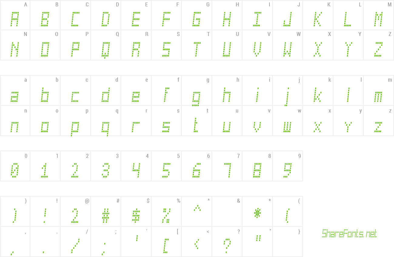 Font Cuadrada preview